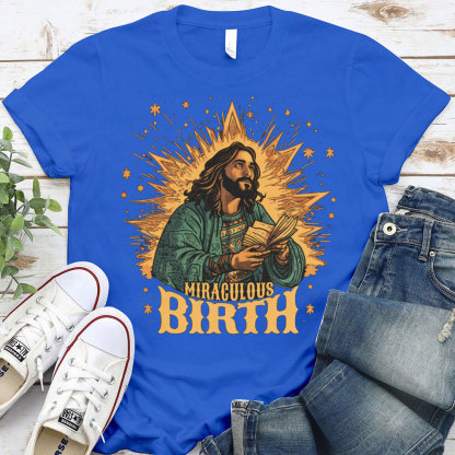Miraculous Birth Christian T-Shirt