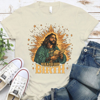 Miraculous Birth Christian T-Shirt