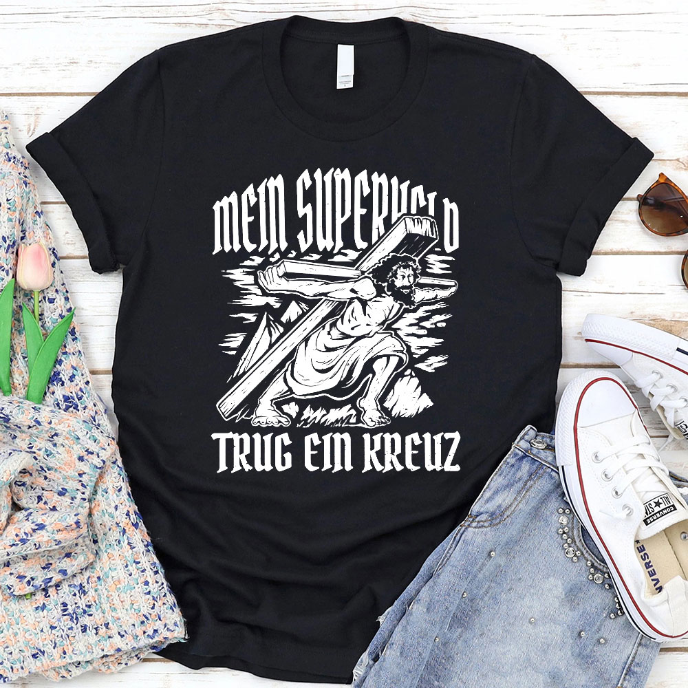 Jesus Carrying Cross Religious T-Shirt