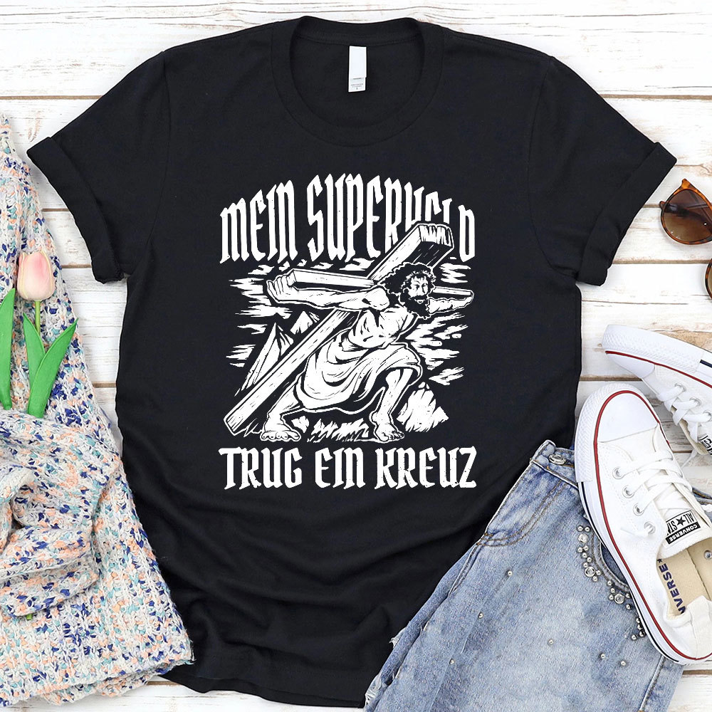 Jesus Carrying Cross Religious T-Shirt