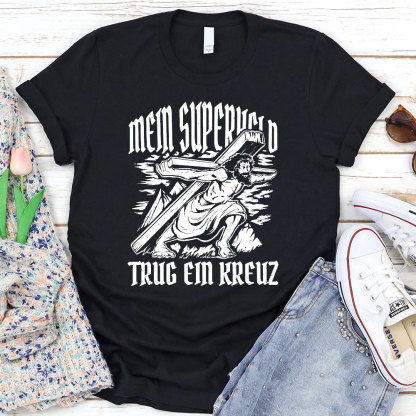 Jesus Carrying Cross Religious T-Shirt