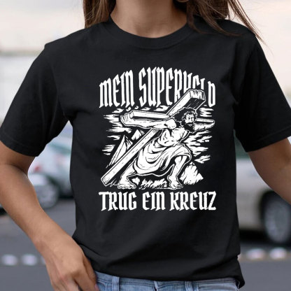 Jesus Carrying Cross Religious T-Shirt