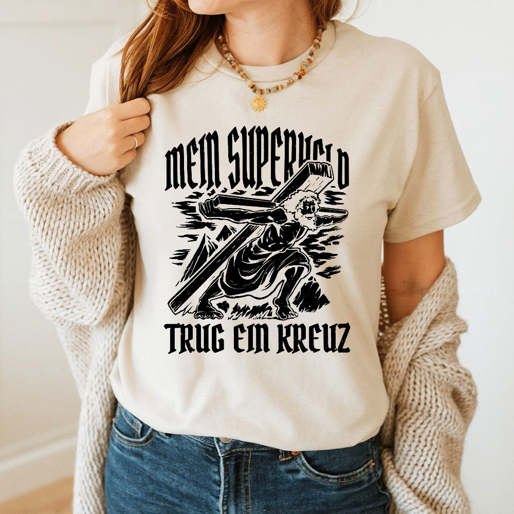 Jesus Carrying Cross Religious T-Shirt