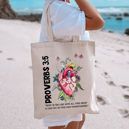 Trust In The Lord Christian Canvas Tote Bag