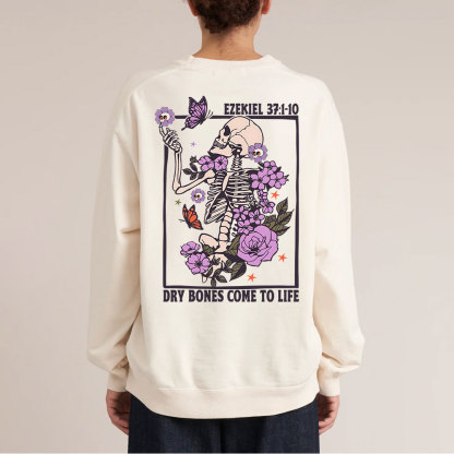 Dry Bones Come To Life Christian Washed Sweatshirt Sale - GuidingCross