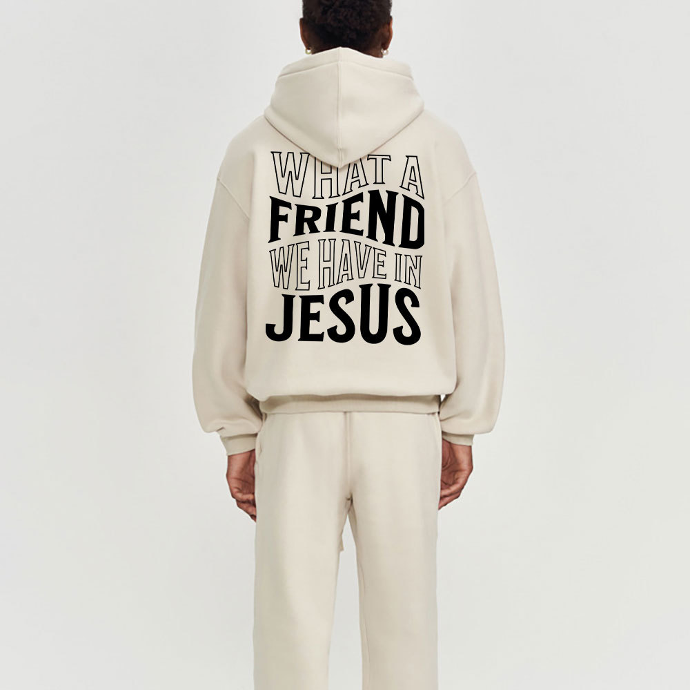 What A Friend We Have In Jesus Christian Fleece Hoodie Set
