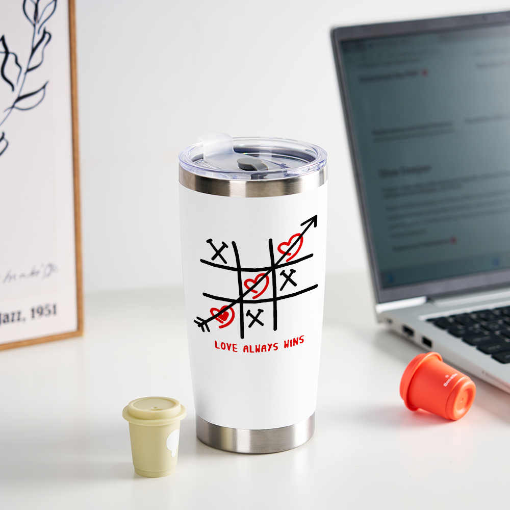 Personalized Love Always Wins Tumbler