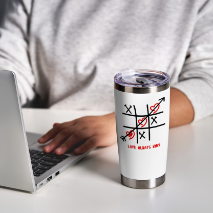 Personalized Love Always Wins Tumbler