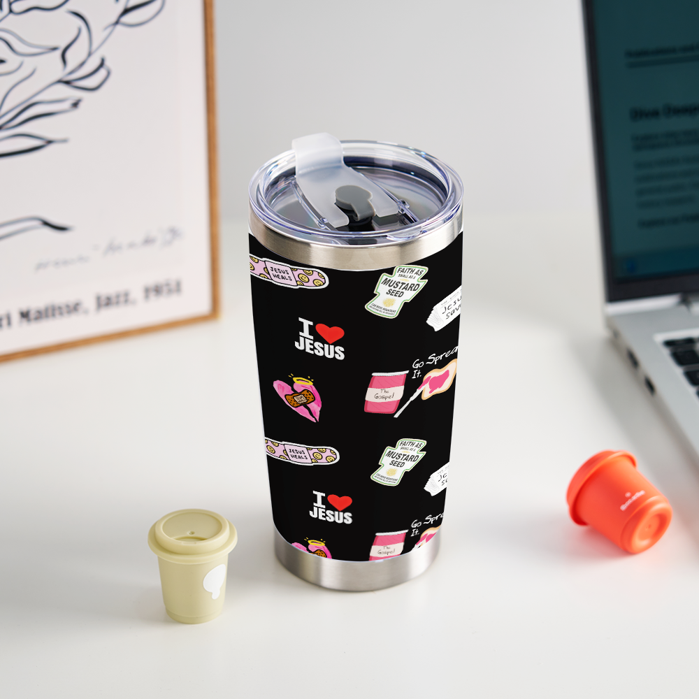 Personalized Cross Tumbler