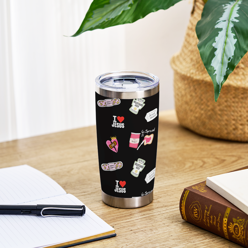 Personalized Cross Tumbler