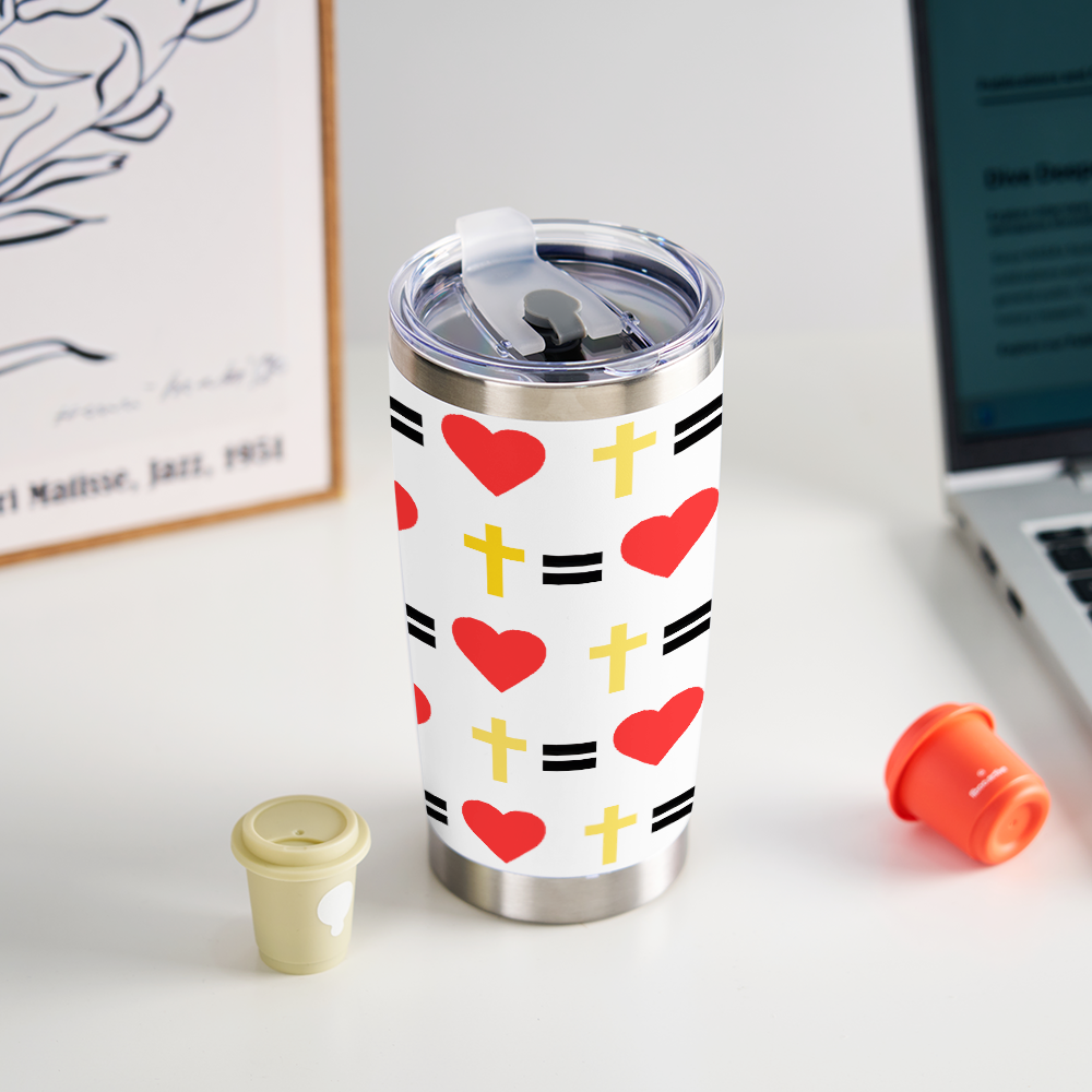 Personalized Cross Tumbler