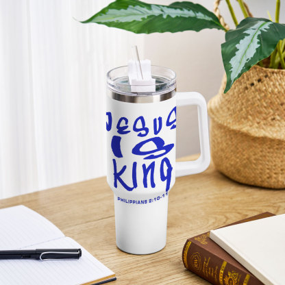 Jesus Is King Christian 40OZ Tumbler