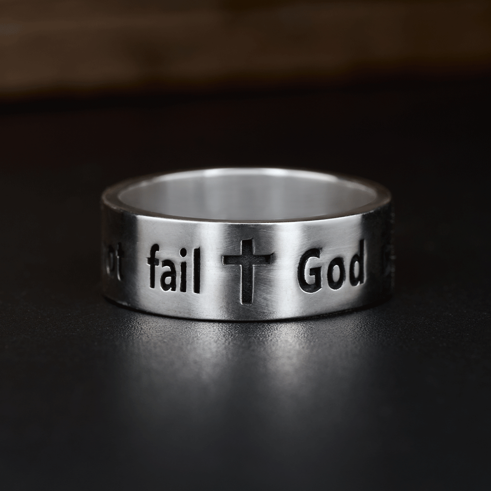 God is within Her - Bible Verse Psalm 46:5 Sterling Silver Band Ring