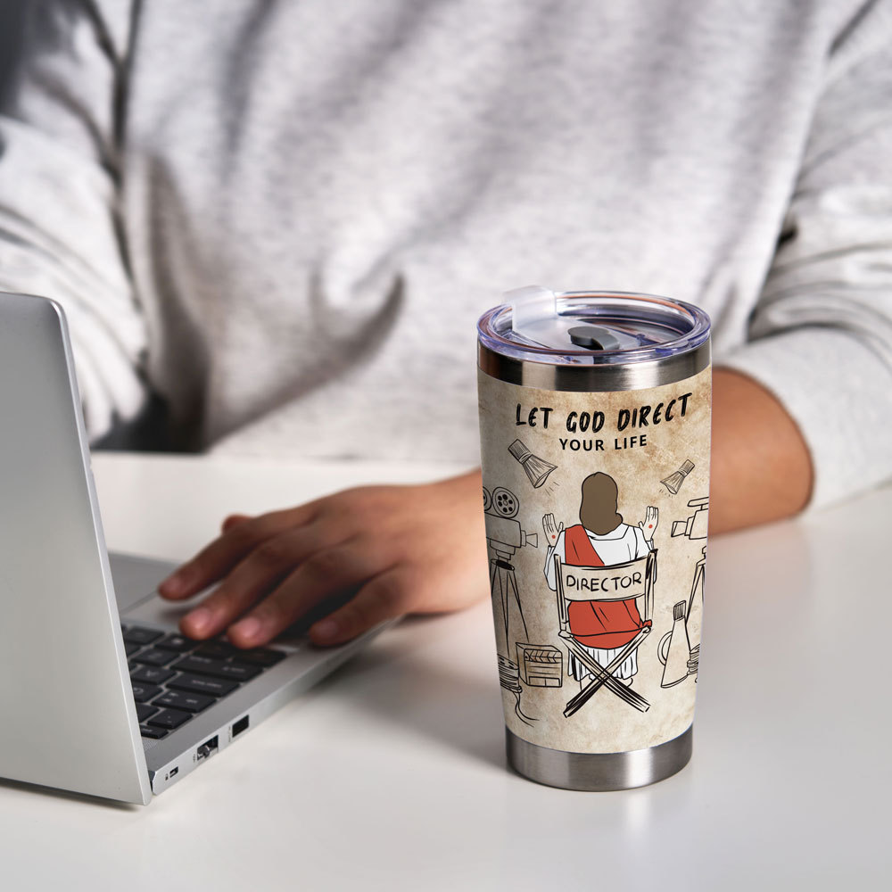 Let God Direct Christian 20OZ Tumbler