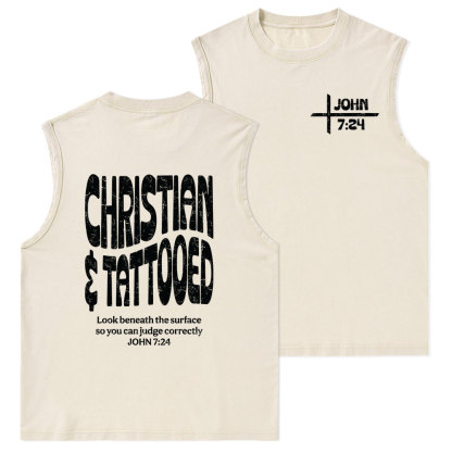 Christian & Tattooed Christian Washed Tank Top