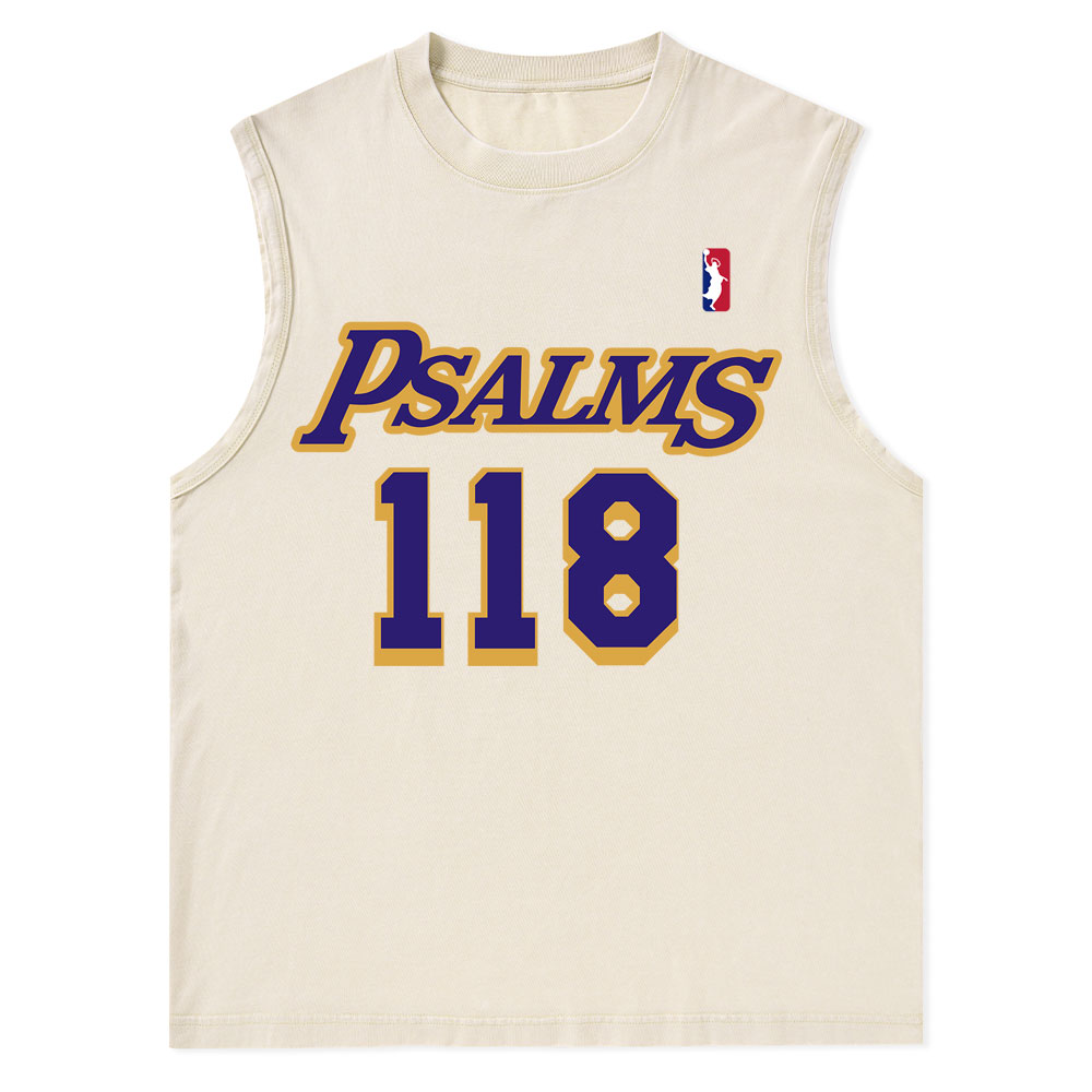 Faith Over Fear Christian Washed Tank Top