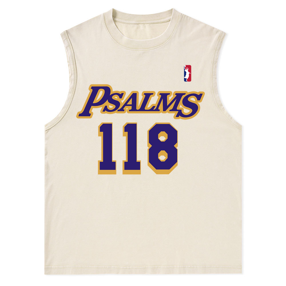 Faith Over Fear Christian Washed Tank Top