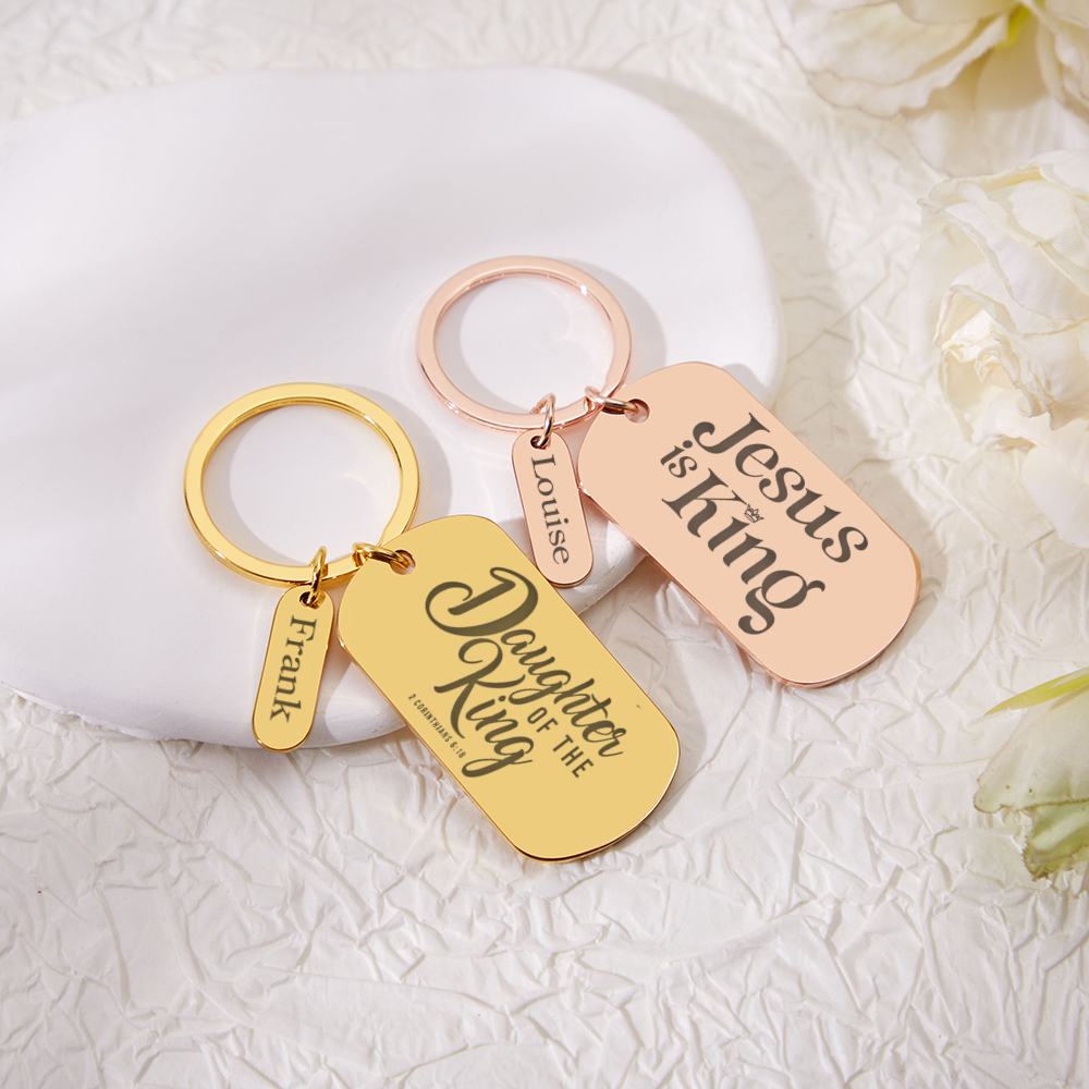 Personalized Bible Verse Keychain