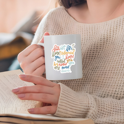 Fear Not For I Have Redeemed You Christian Stickers