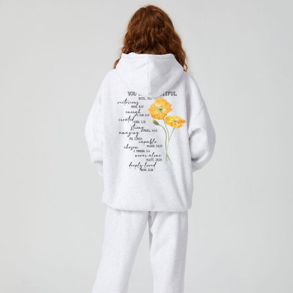 Created With Purpose lChristian Premium Fleece Hoodie Set