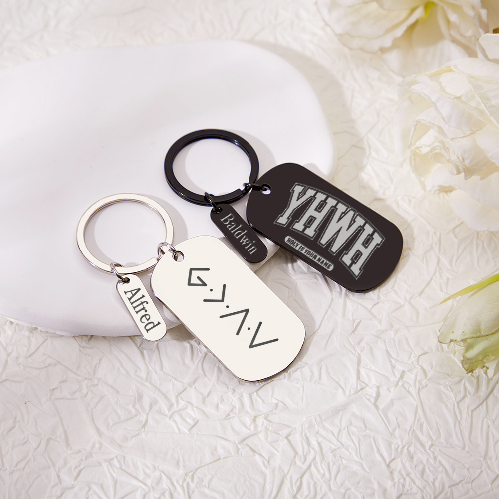 Personalized Bible Verse Keychain