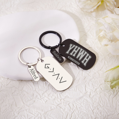 Personalized Bible Verse Keychain