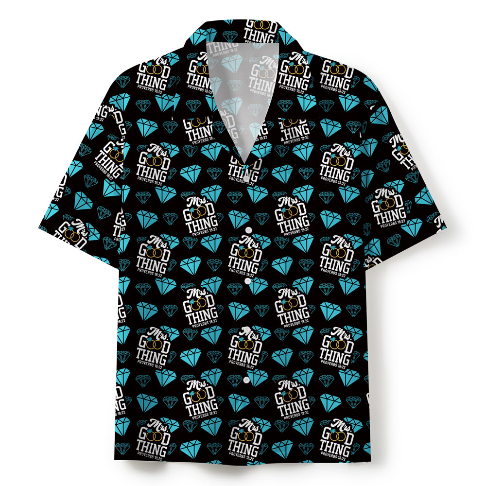 Find Good Things Christian Dark Couple Hawaiian Shirt
