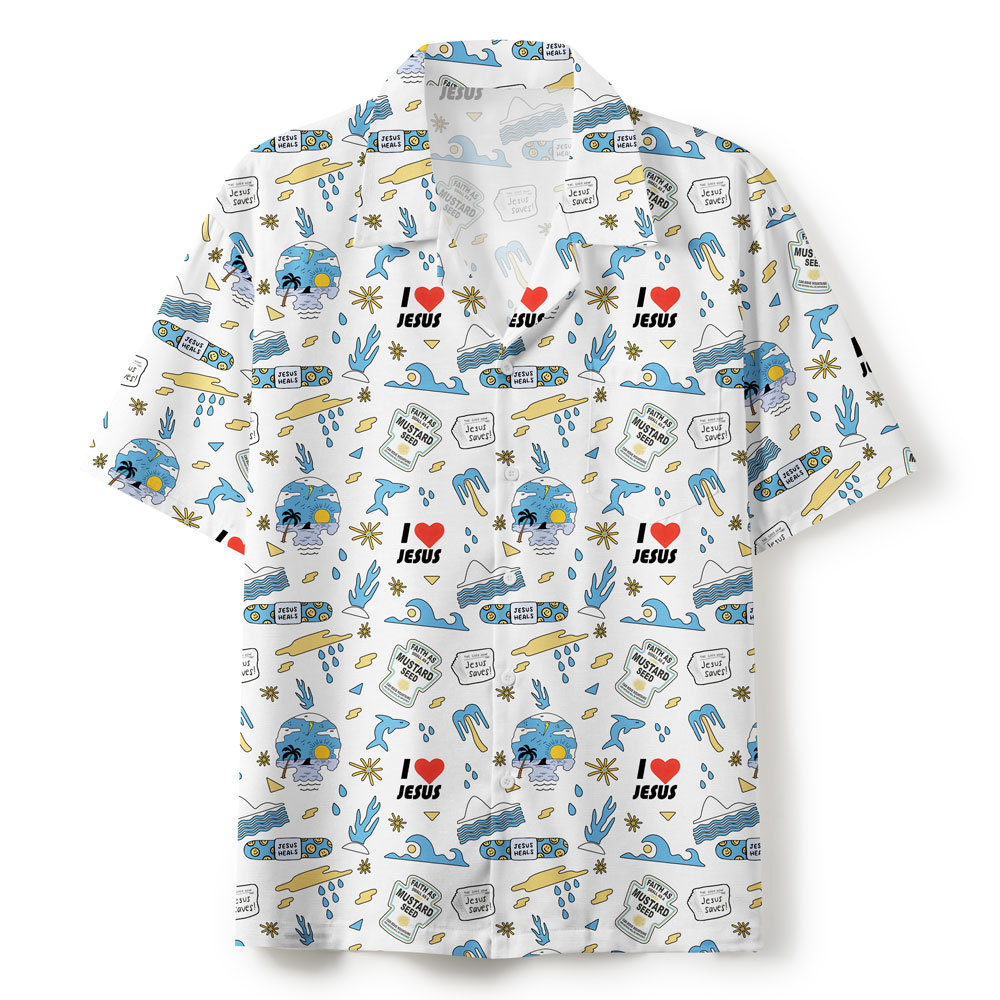 Be Not Afraid White Christian Hawaiian Shirt Sale - GuidingCross
