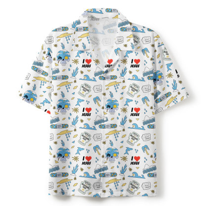  Faith As Small As A Mustard Seed White Christian Hawaiian Shirt