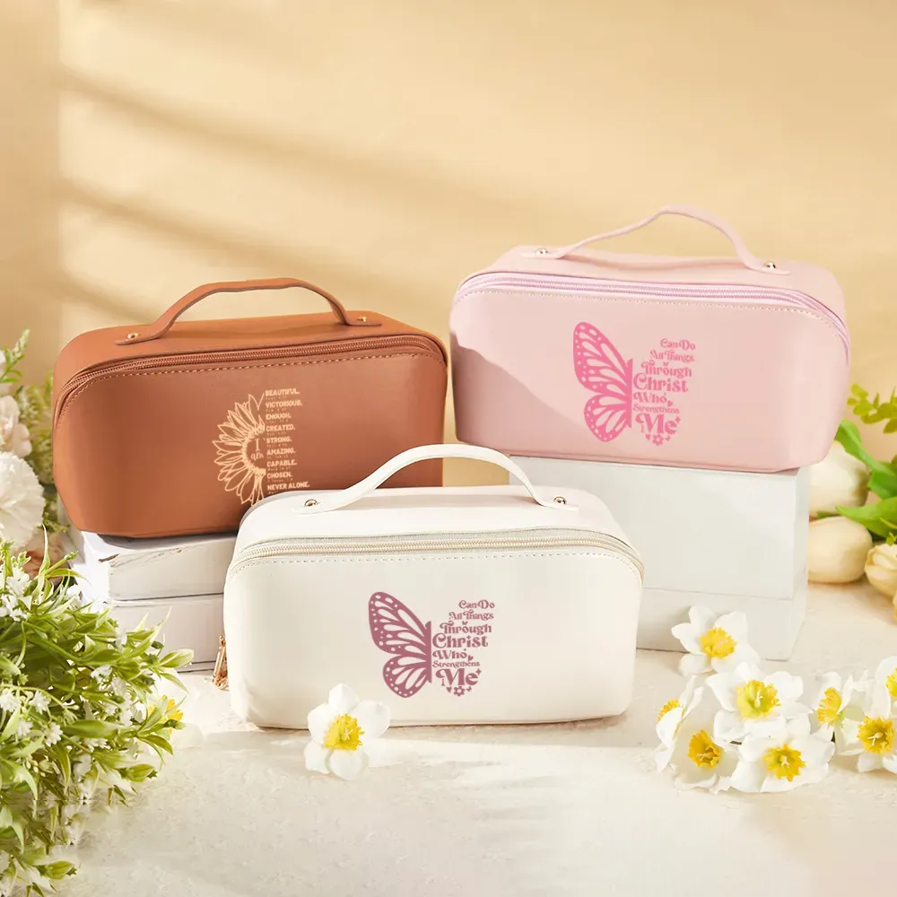 Personalized Christian Girl Makeup Bag
