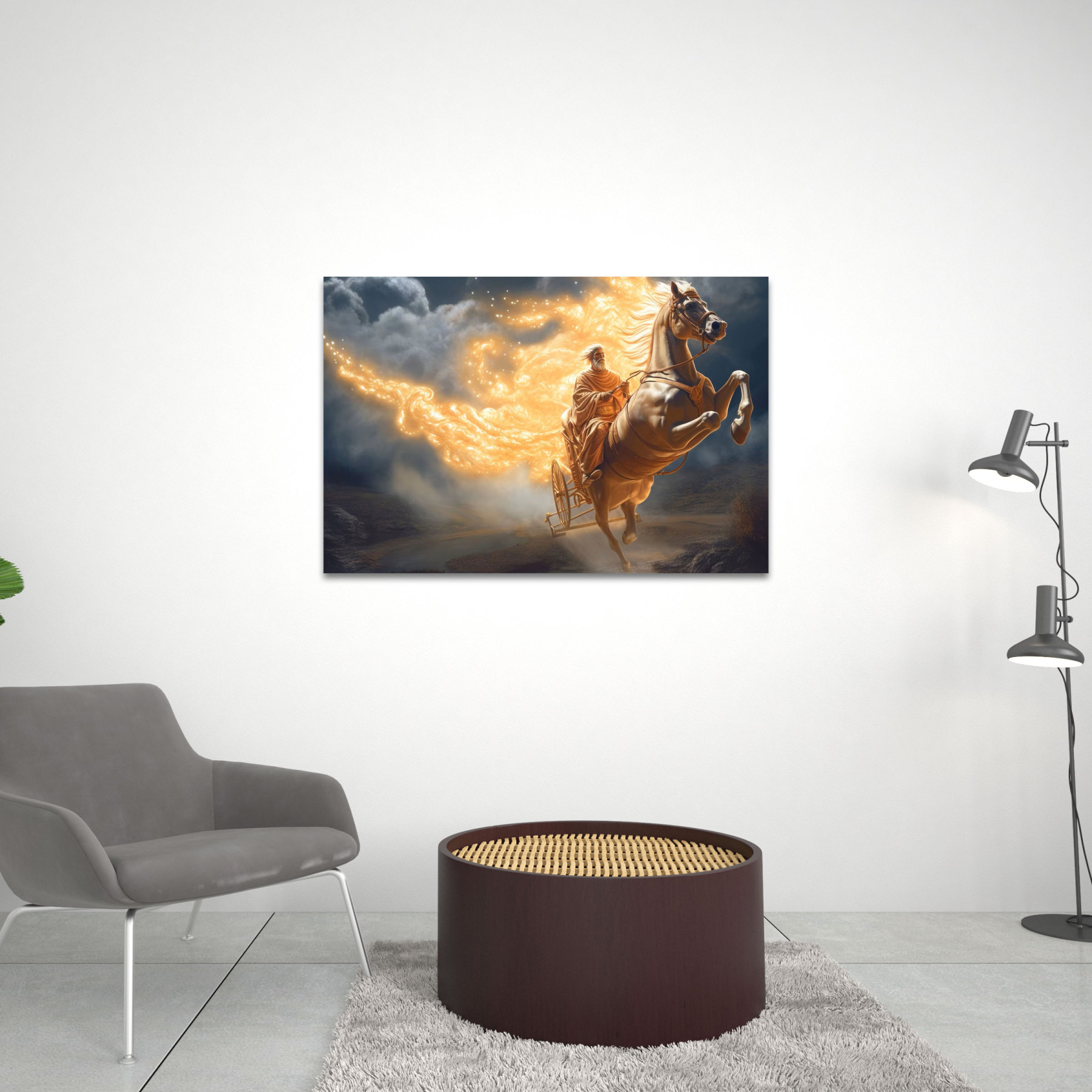 Prophet Elijah Christian Canvas Wall Art