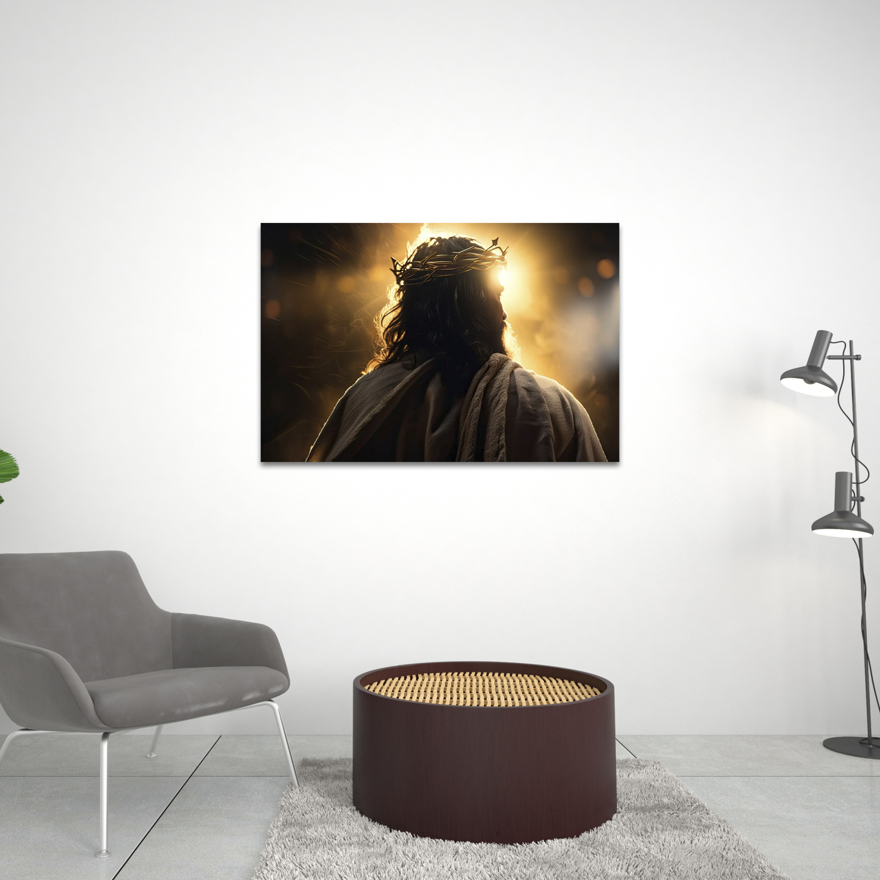 Jesus King Canvas Wall Art