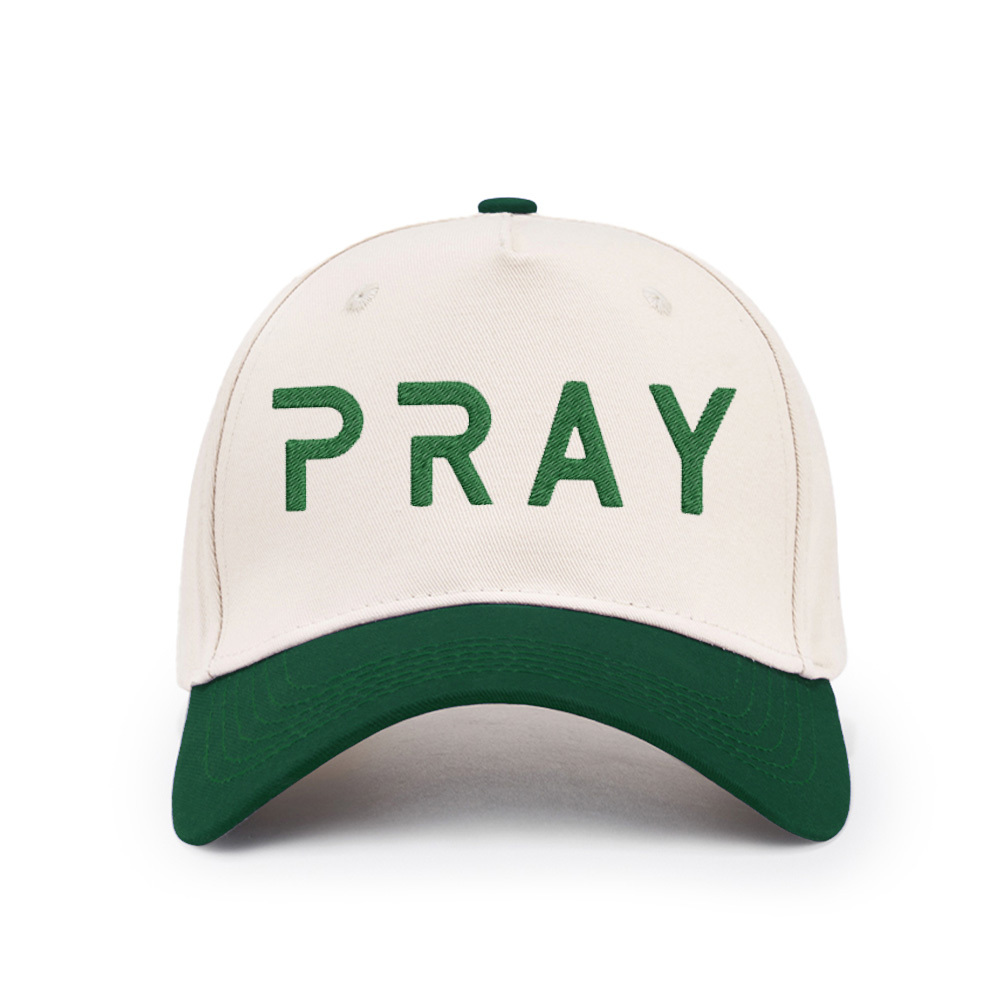 Pray Christian Color Block Hat