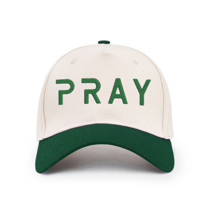Pray Christian Color Block Hat