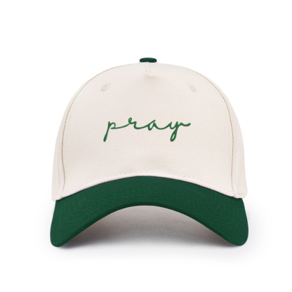 Pray Christian Color Block Hat