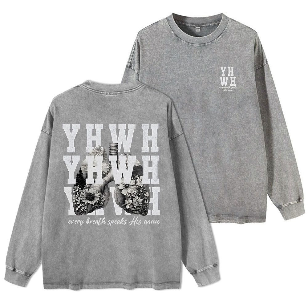 YHWH Washed Long Sleeve T-Shirt