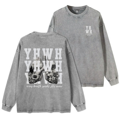 YHWH Washed Long Sleeve T-Shirt
