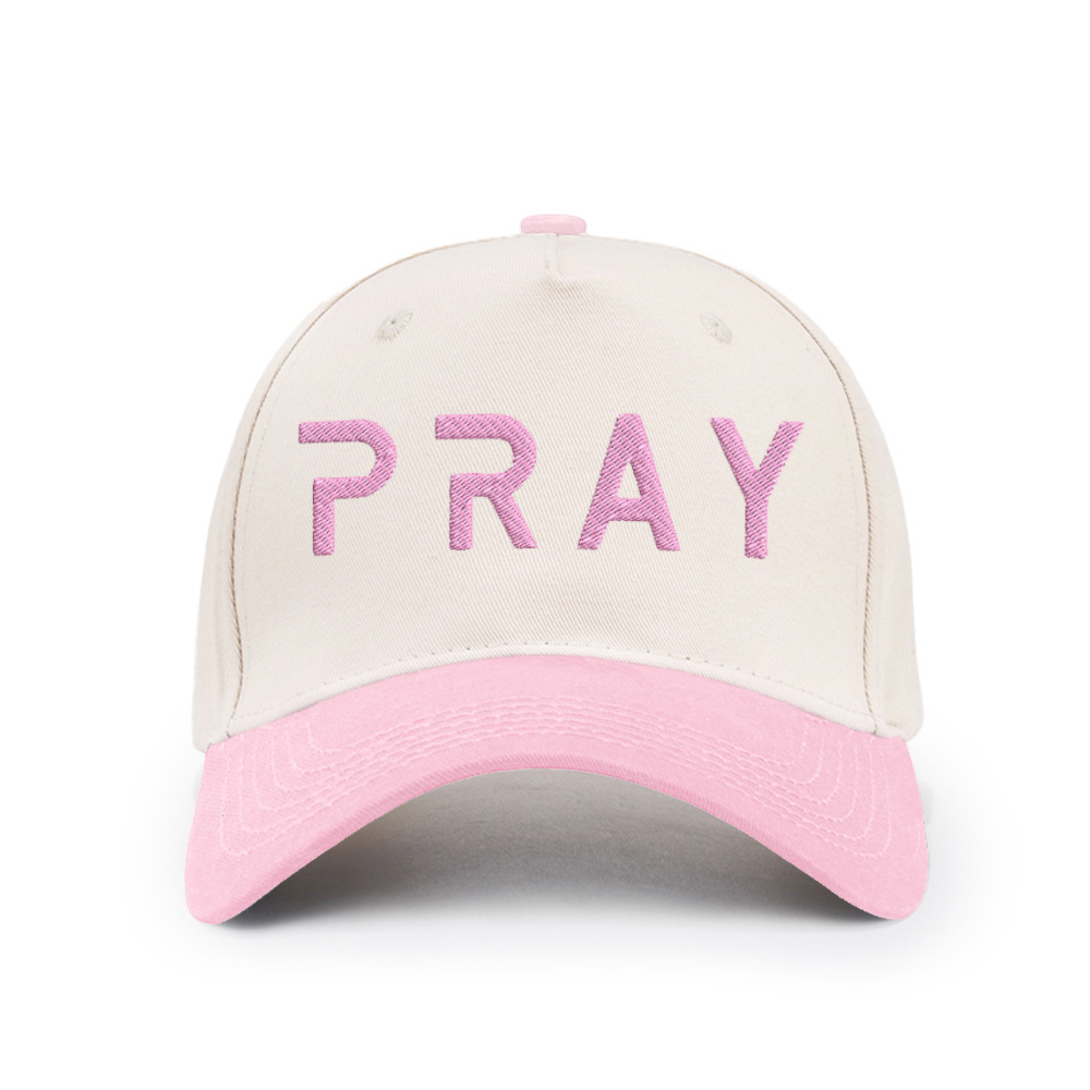Pray Christian Color Block Hat