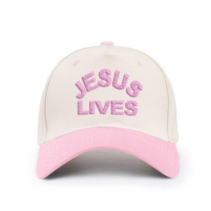 Jesus Lives Christian Color Block Hat