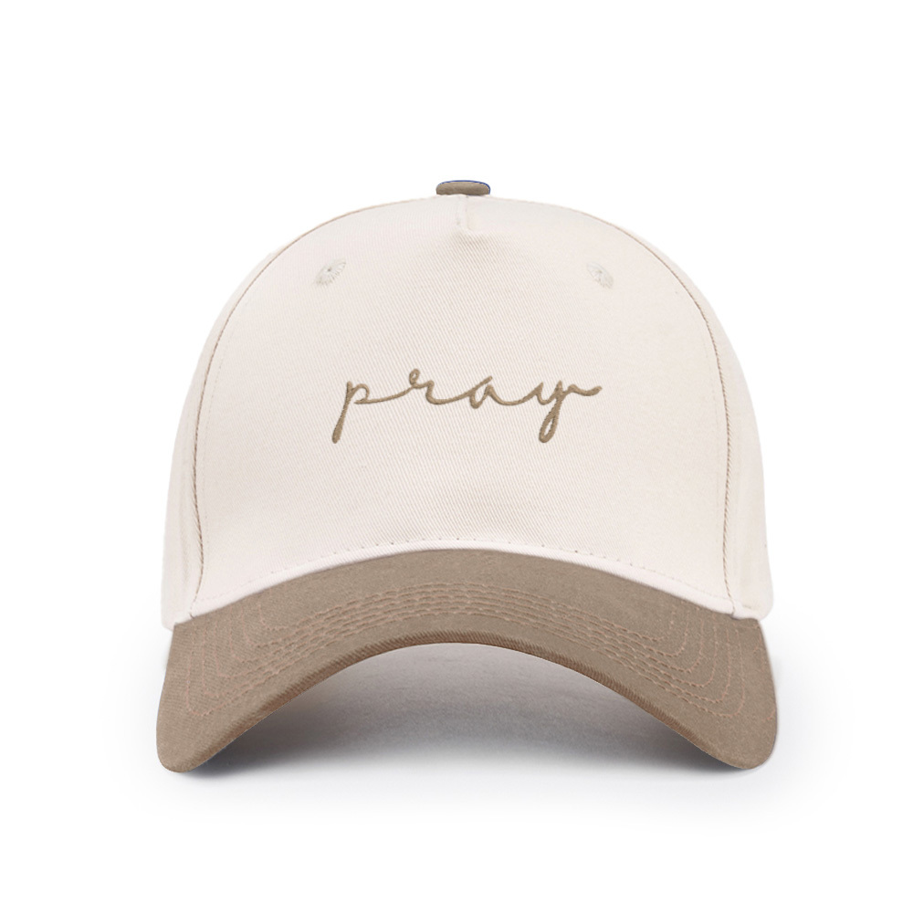Pray Christian Color Block Hat