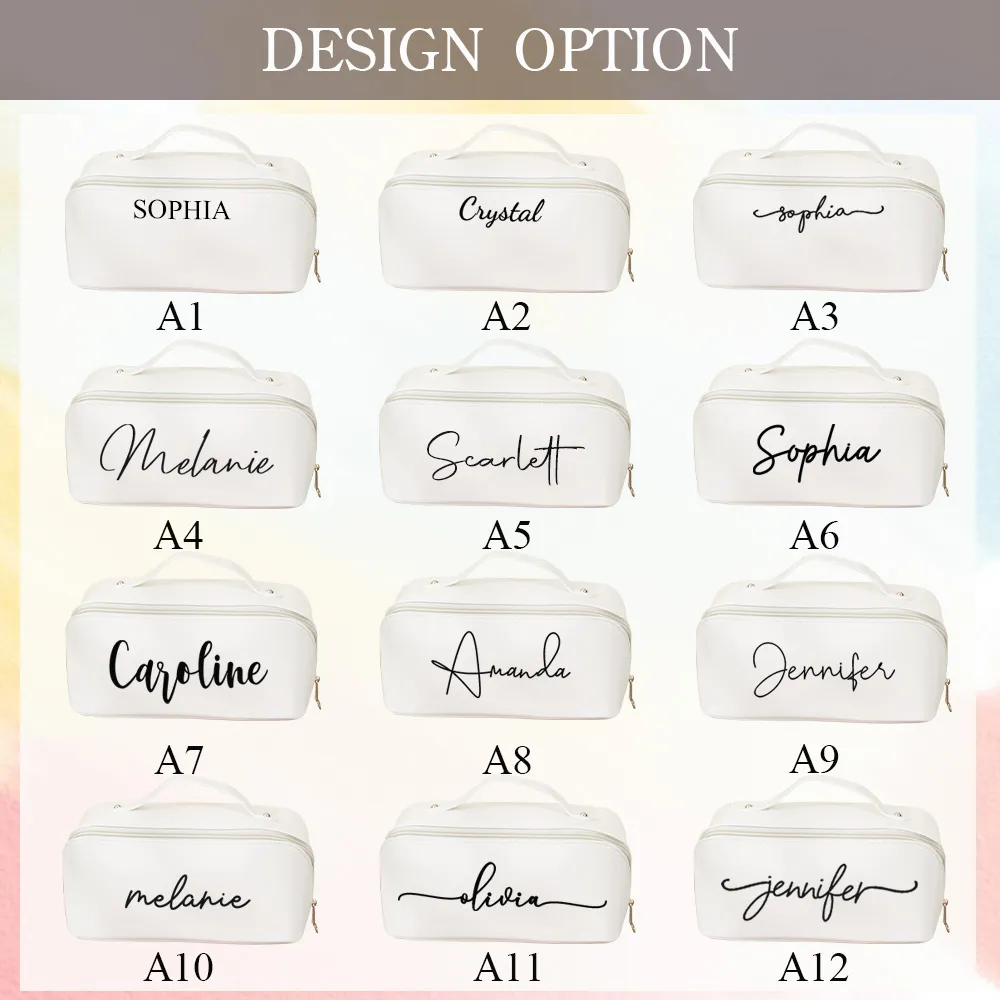 Personalized Name Makeup Bag