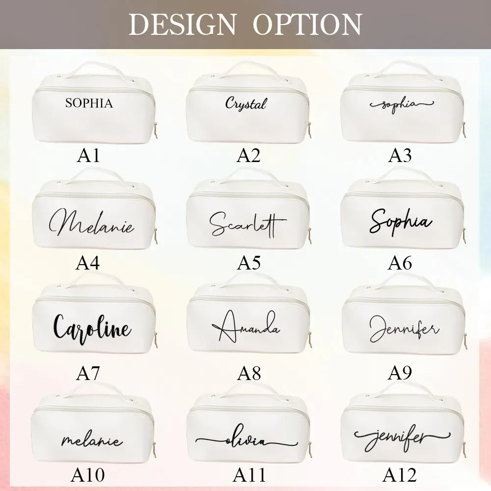 Personalized Name Makeup Bag