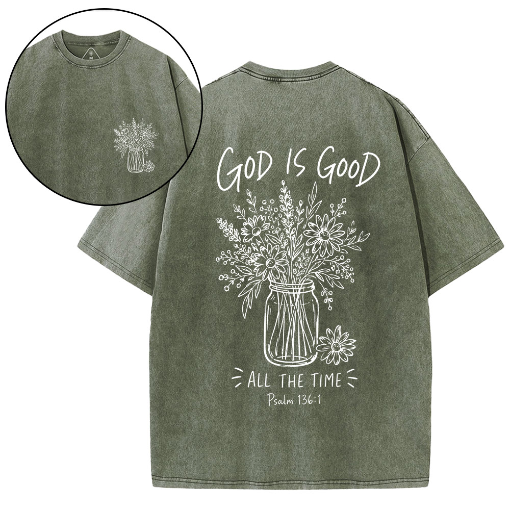 New-Sample Christian Washed T-Shirt双面原件31.95 Sale - GuidingCross