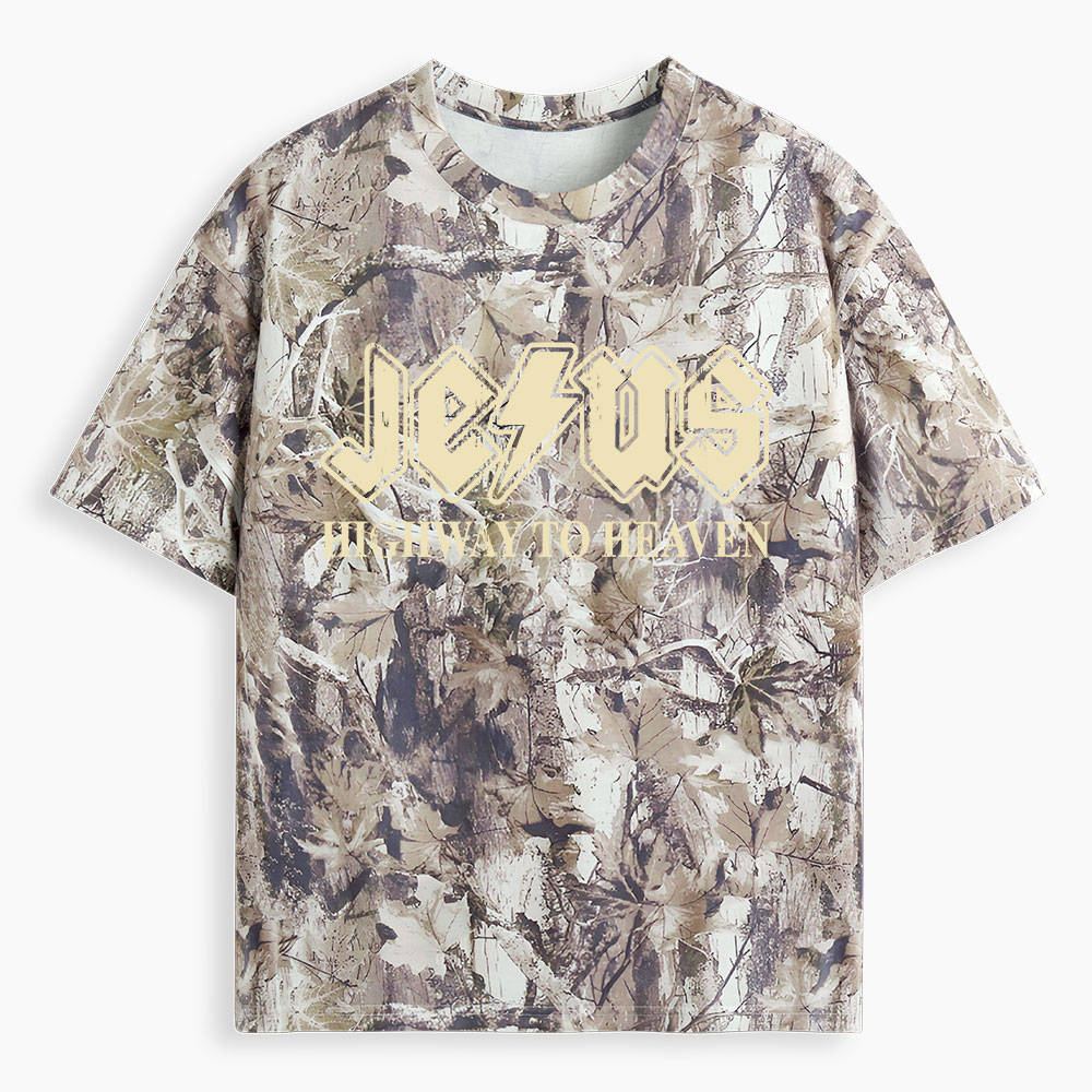Highway To Heaven Christian Camo T-Shirt