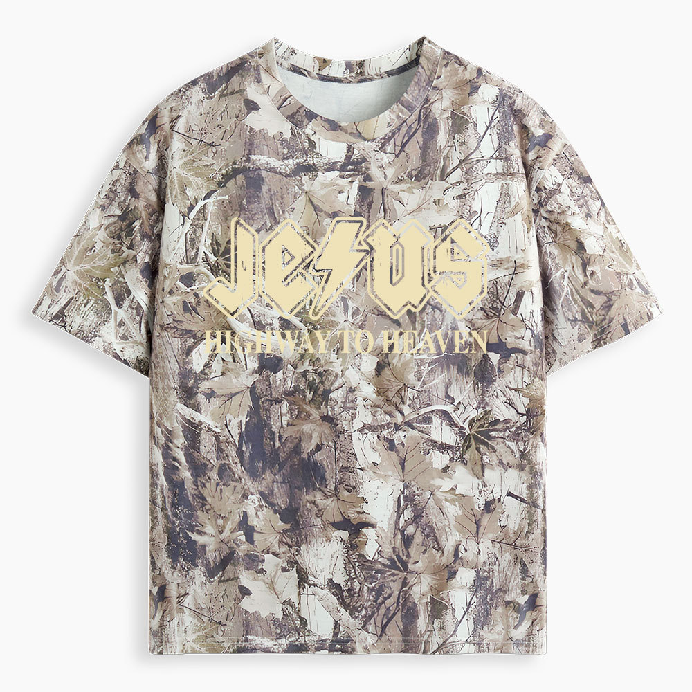 Highway To Heaven Christian Camo T-Shirt