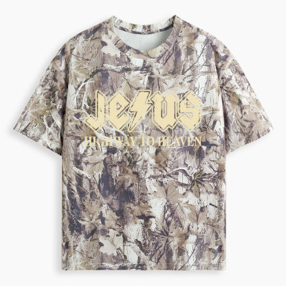 Highway To Heaven Christian Camo T-Shirt