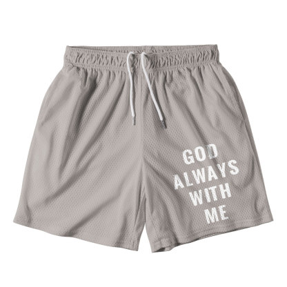 God Always With Me Christian Mesh Shorts