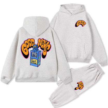 Good New Christian Christmas Fleece Hoodie Set