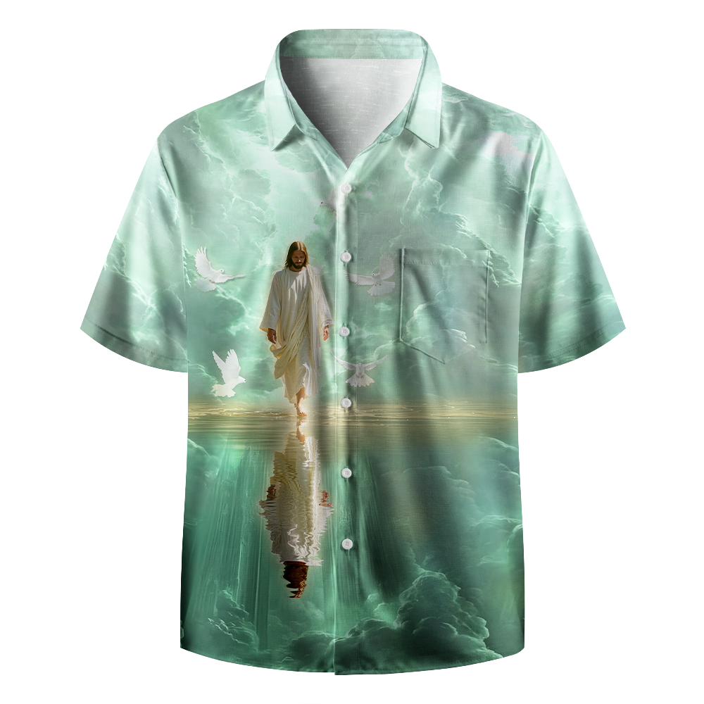  Water Walker Christian Hawaiian Shirt 