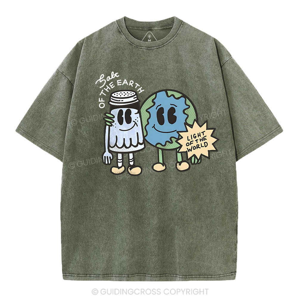 Salt Of The Earth Light Of The World Christian Washed T-Shirt